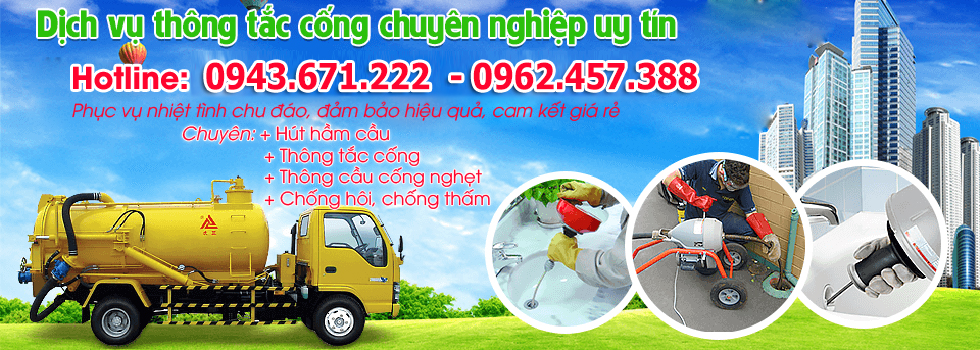 Dịch Vụ Hút hầm vệ sinh, bể phốt, bồn cầu giá rẻ ở Nghi Phú