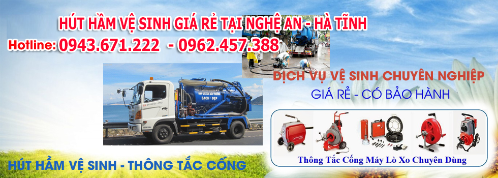 Dịch Vụ Hút hầm vệ sinh, bể phốt, bồn cầu giá rẻ ở Quang Trung